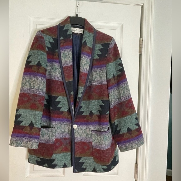 julia klein Jackets & Blazers - Vintage Southwestern Aztec JULIA KLEIN Blazer